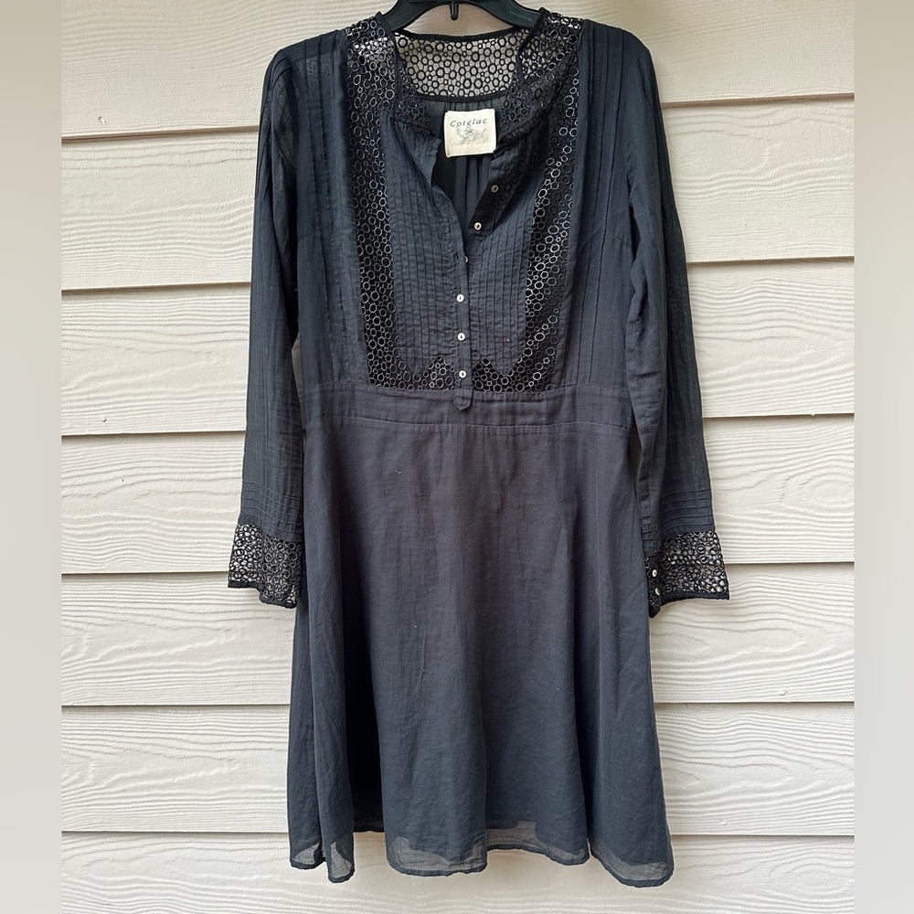 Cotélac Women Black Casual Dress